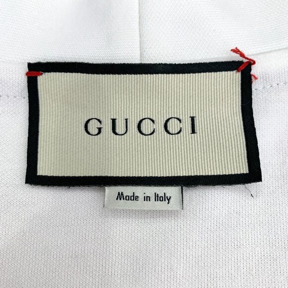 Gucci White Cardigan With Red & Green Trim - Picture 8 of 8